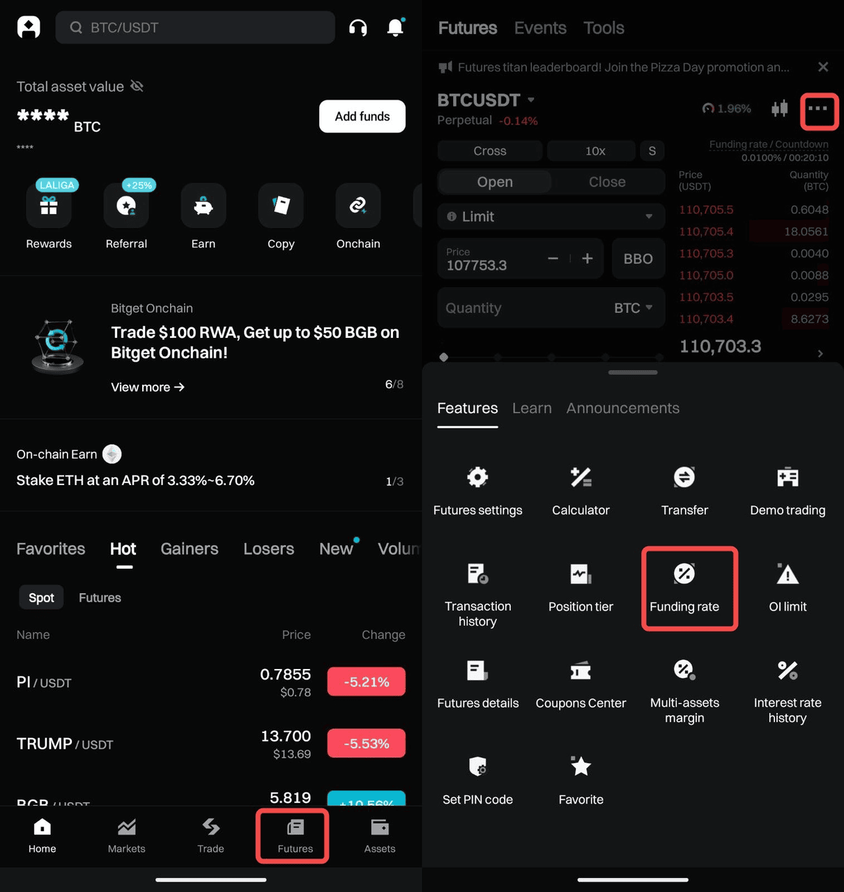 How to Check Historical Funding Rate on Bitget App? image 0