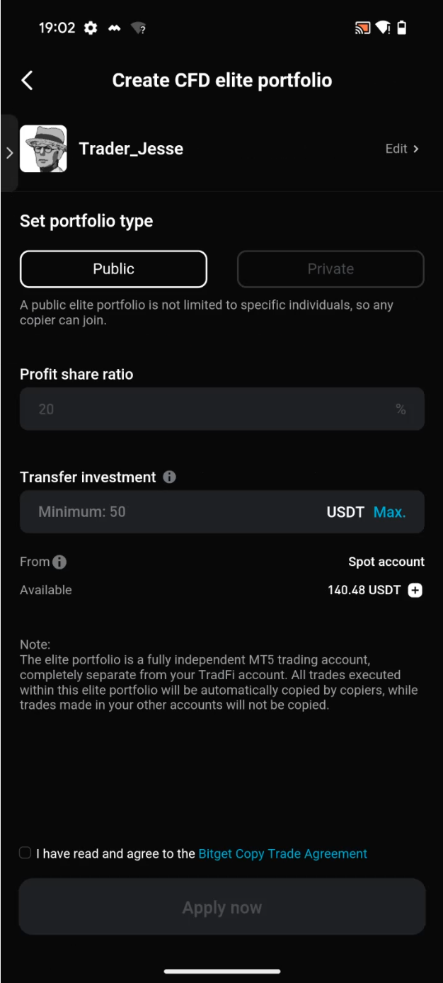 Copy Trading Bitget CFD est désormais disponible image 2