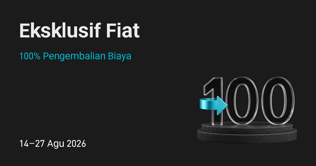 Khusus fiat: Rabat biaya 100%