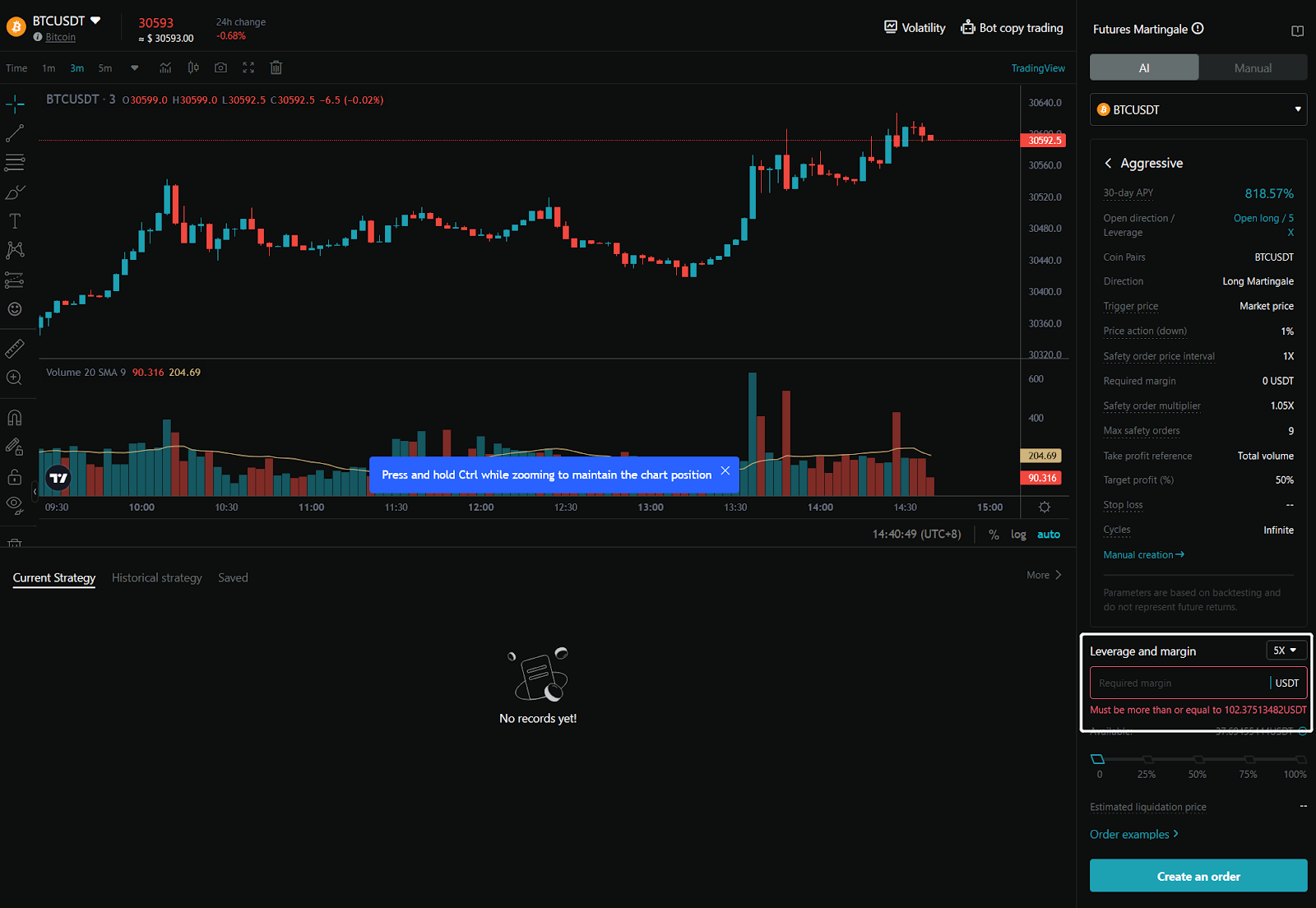 Bitget’s Martingale Strategy: A Hands-on Tutorial image 5