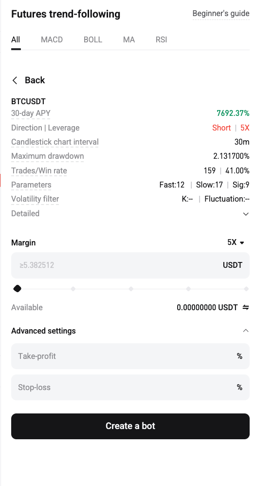 Futures Trend-Following Bot on Bitget – Website Guide