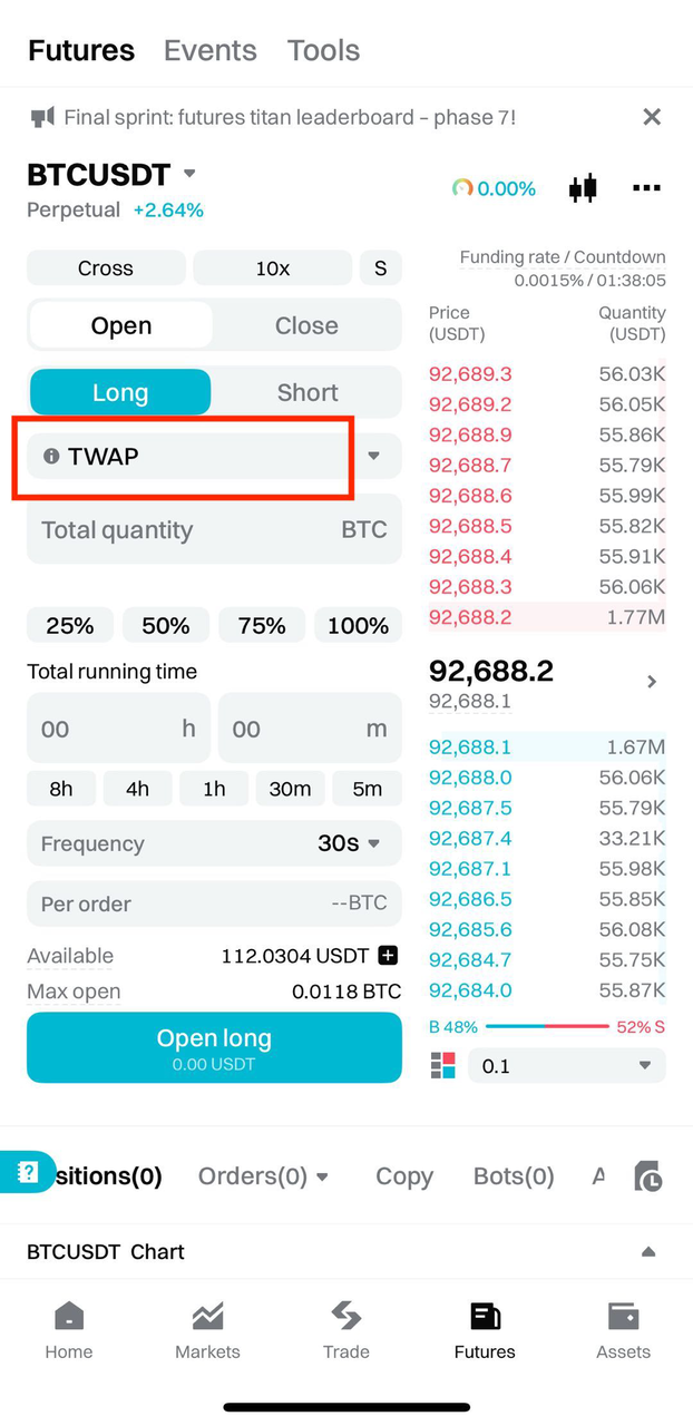 Bitget futures: A complete guide to TWAP orders image 0