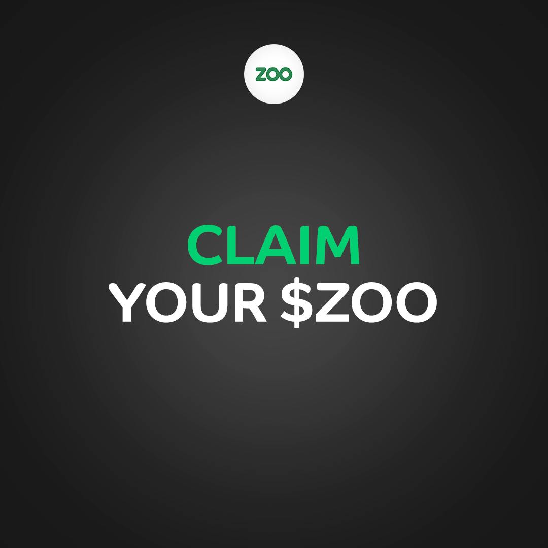 $ZOO Token Claiming Now Live