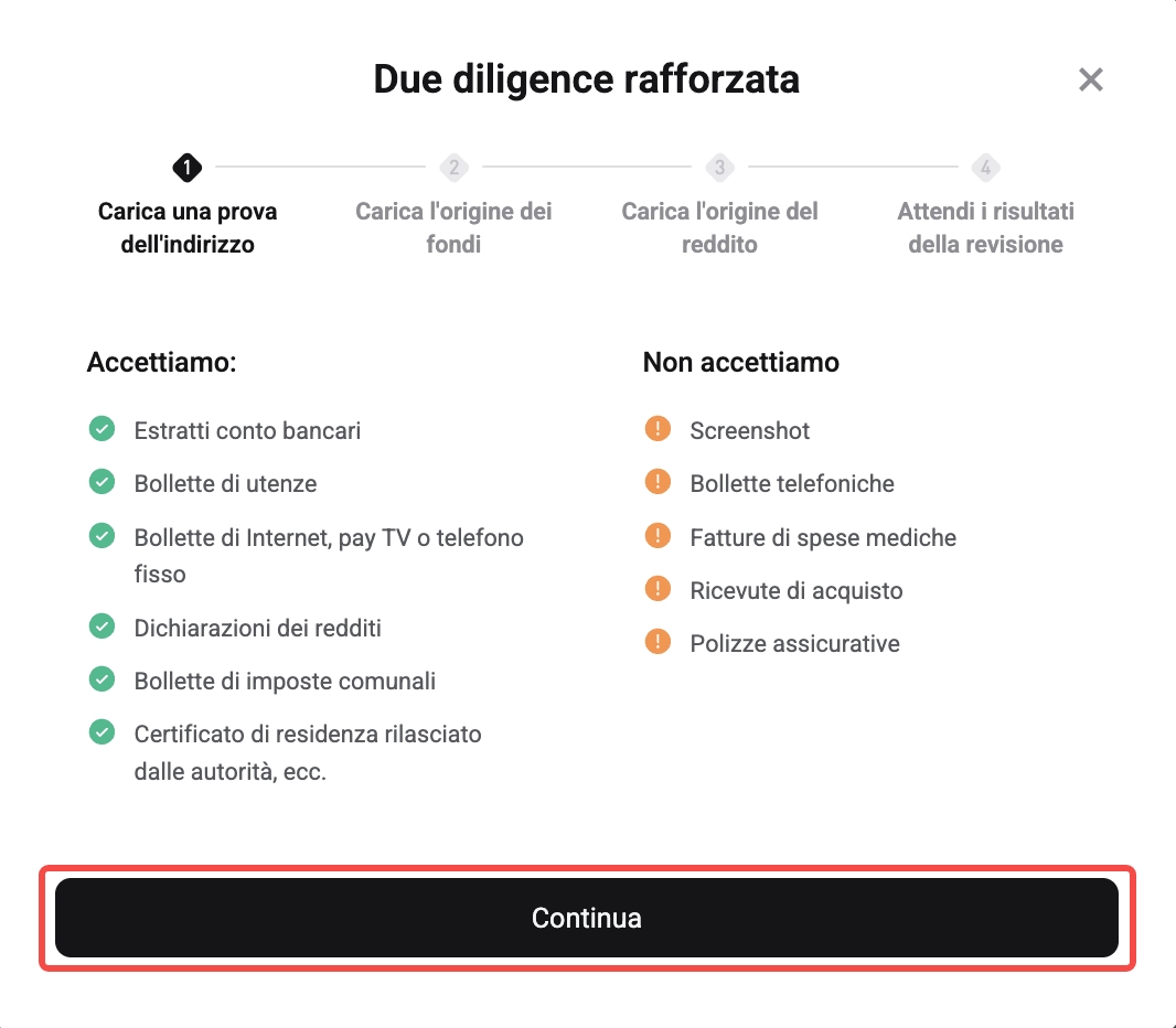 Come completare la procedura di due diligence rafforzata (EDD) per il mio account Bitget? - Guida per il sito web