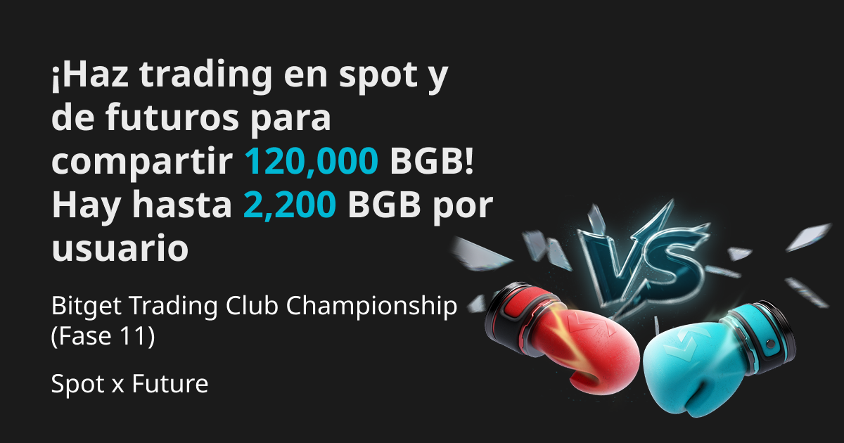 Bitget Trading Club Championship (Fase 11): ¡Haz trading en spot y de futuros para compartir 120,000 BGB! Hay hasta 2,200 BGB por usuario image 0