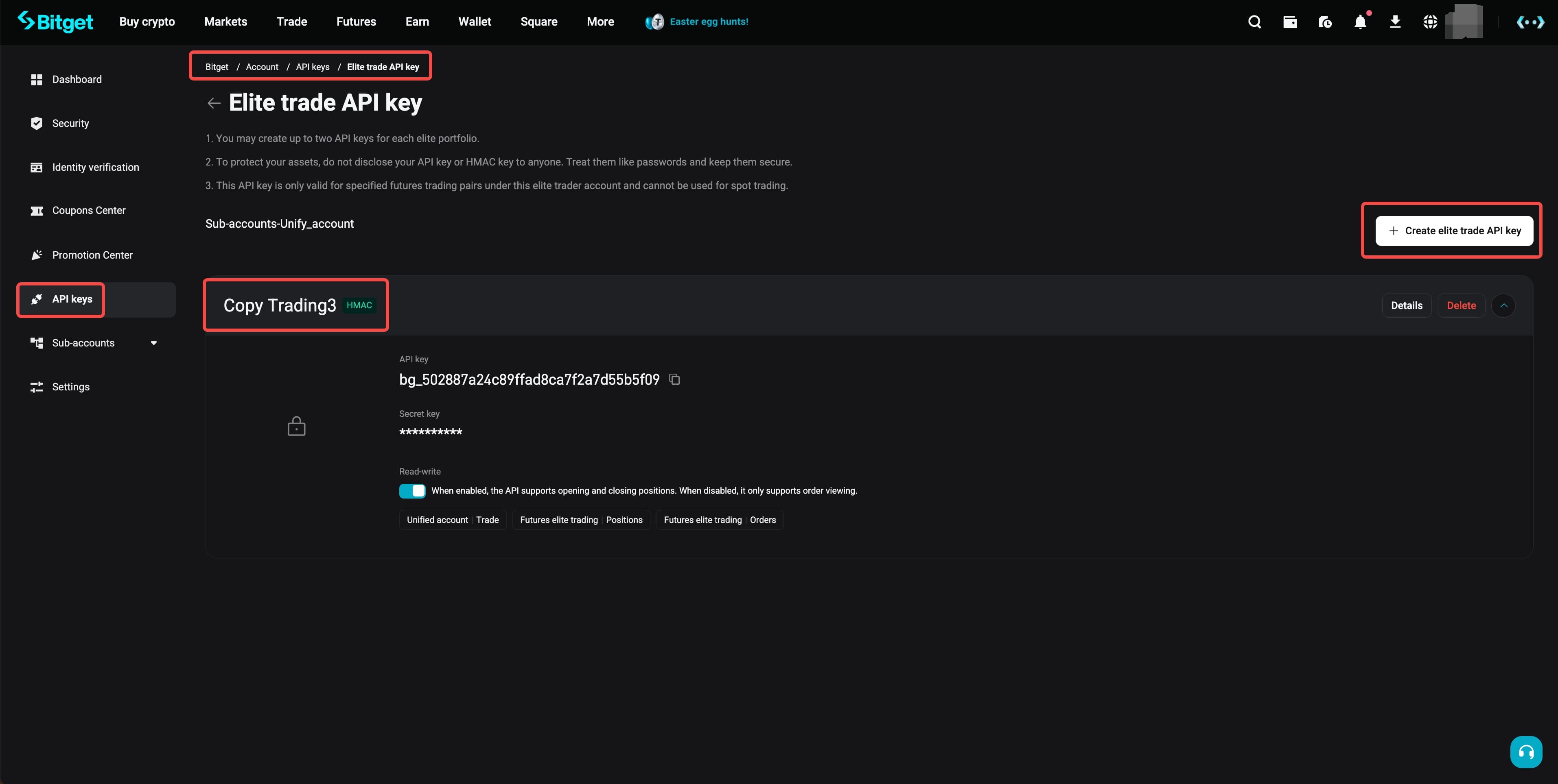 Wie nutzt man die Elite-Trading-API?