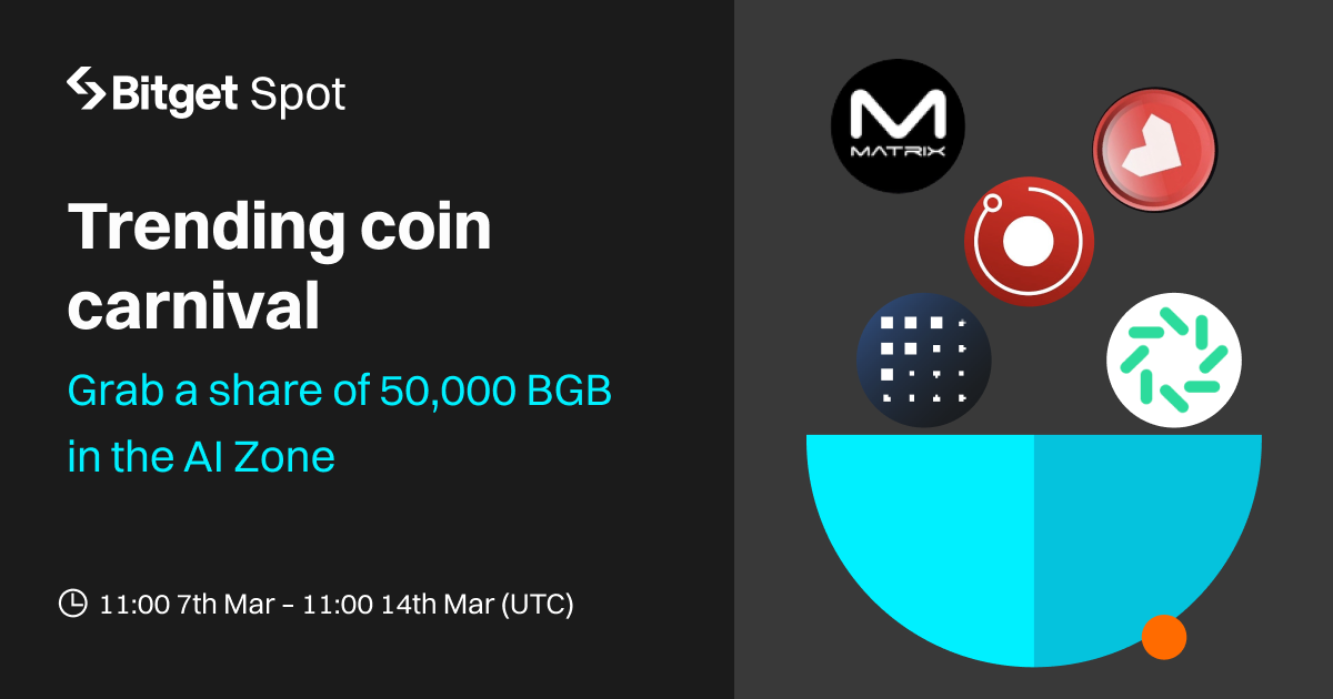 Trending coin carnival — Grab a share of 50,000 BGB in the AI Zone image 0