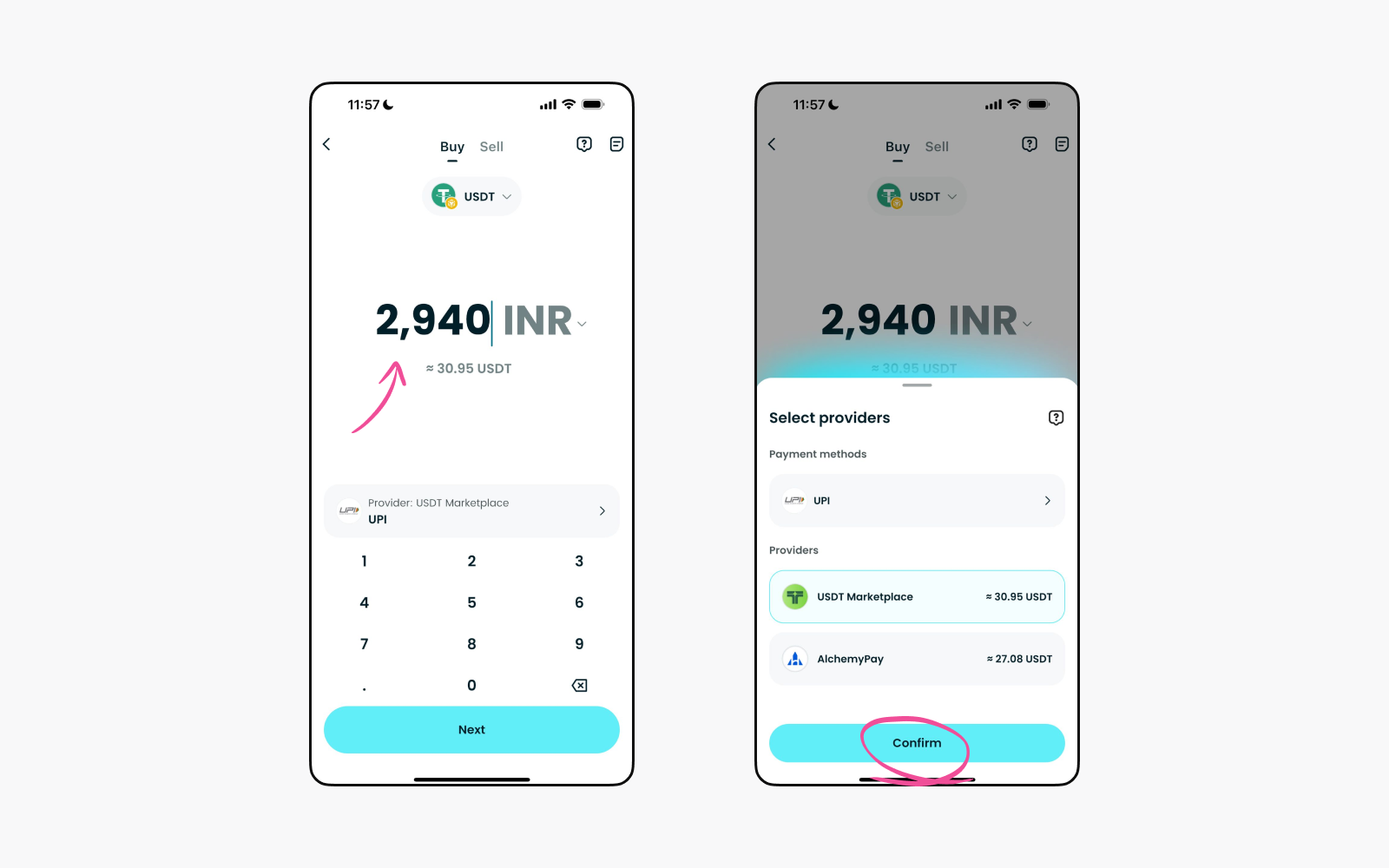 Optimized INR Onramps Now Live via USDT Marketplace image 2