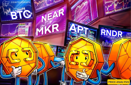Bitcoin price consolidation preps NEAR, APT, RNDR and MKR for more upside