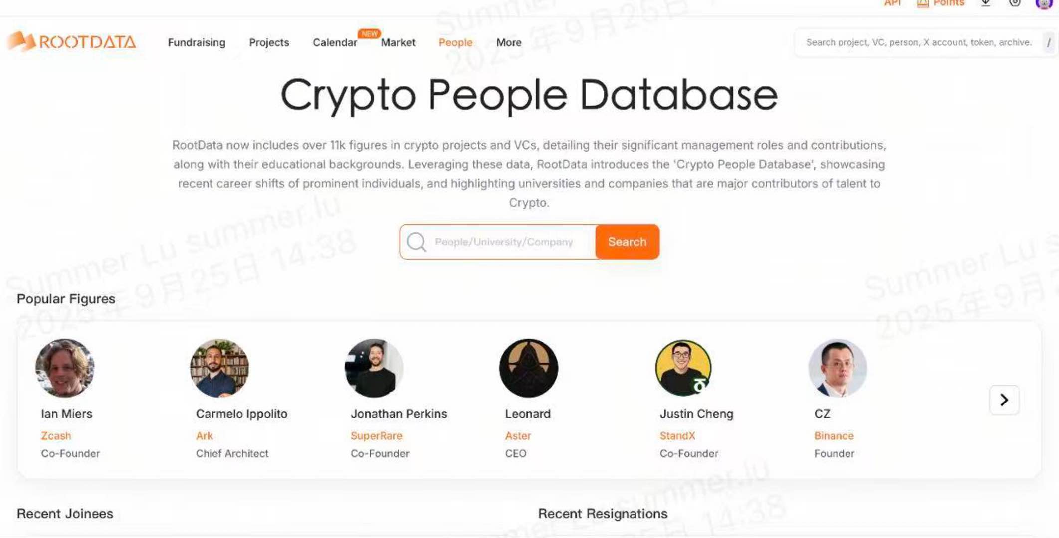 On-chain analytics platform series: RootData image 7