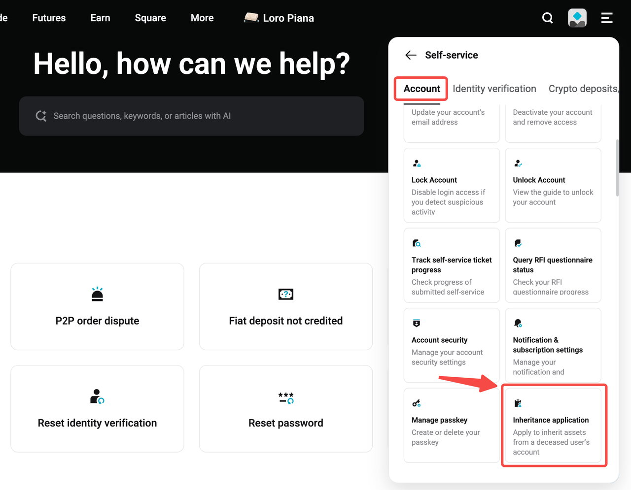 How to Submit an Inheritance Application on Bitget?