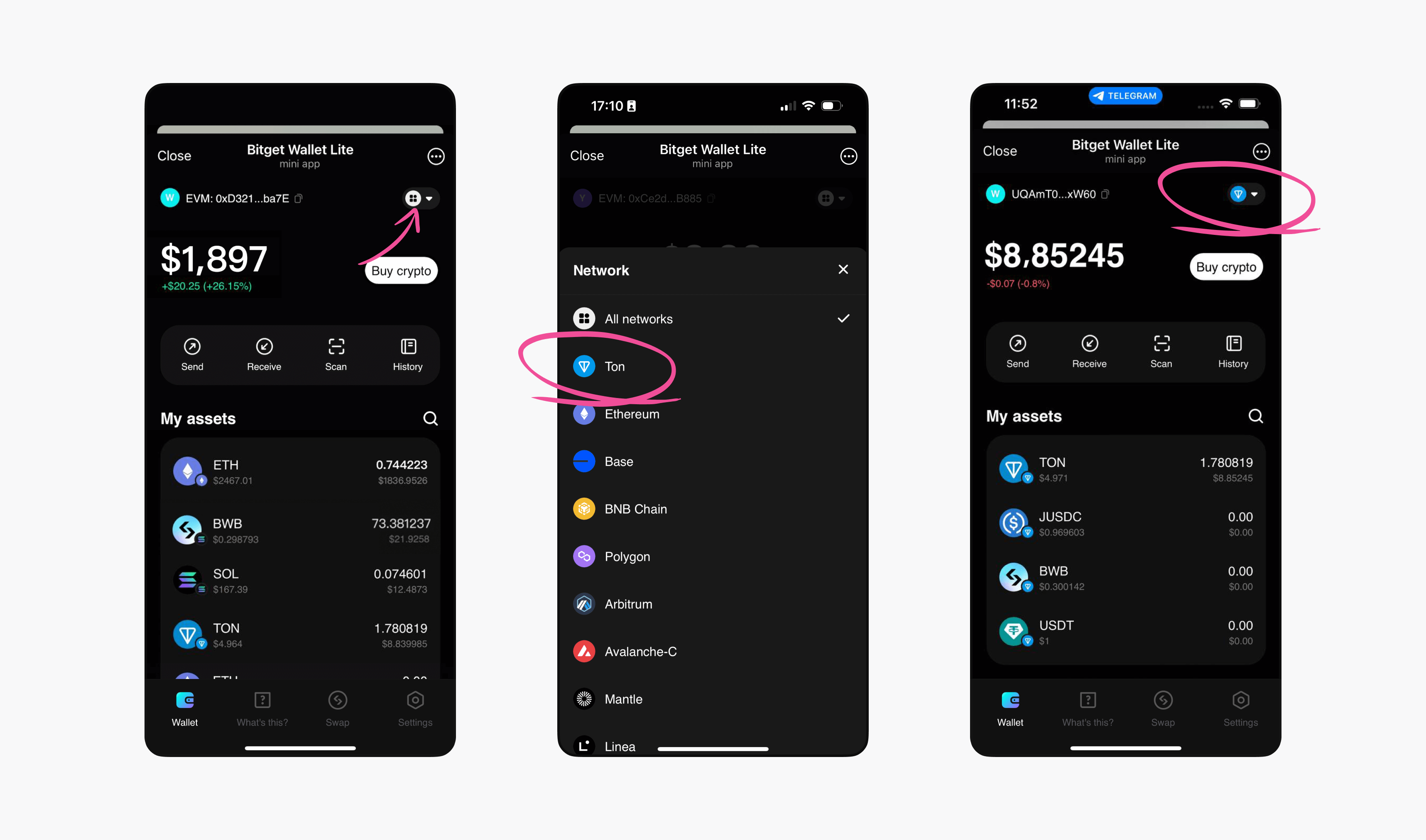 Getting Started with Bitget Wallet Lite on Telegram image 2