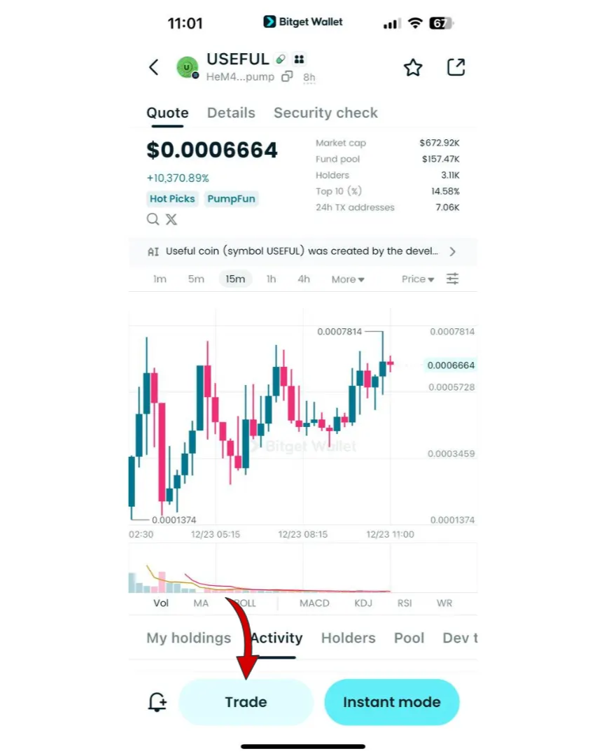 What Is Useful Coin (USEFUL): Early-Stage Solana Meme Token Fueled by Liquidity, Attention, and Volatility image 6