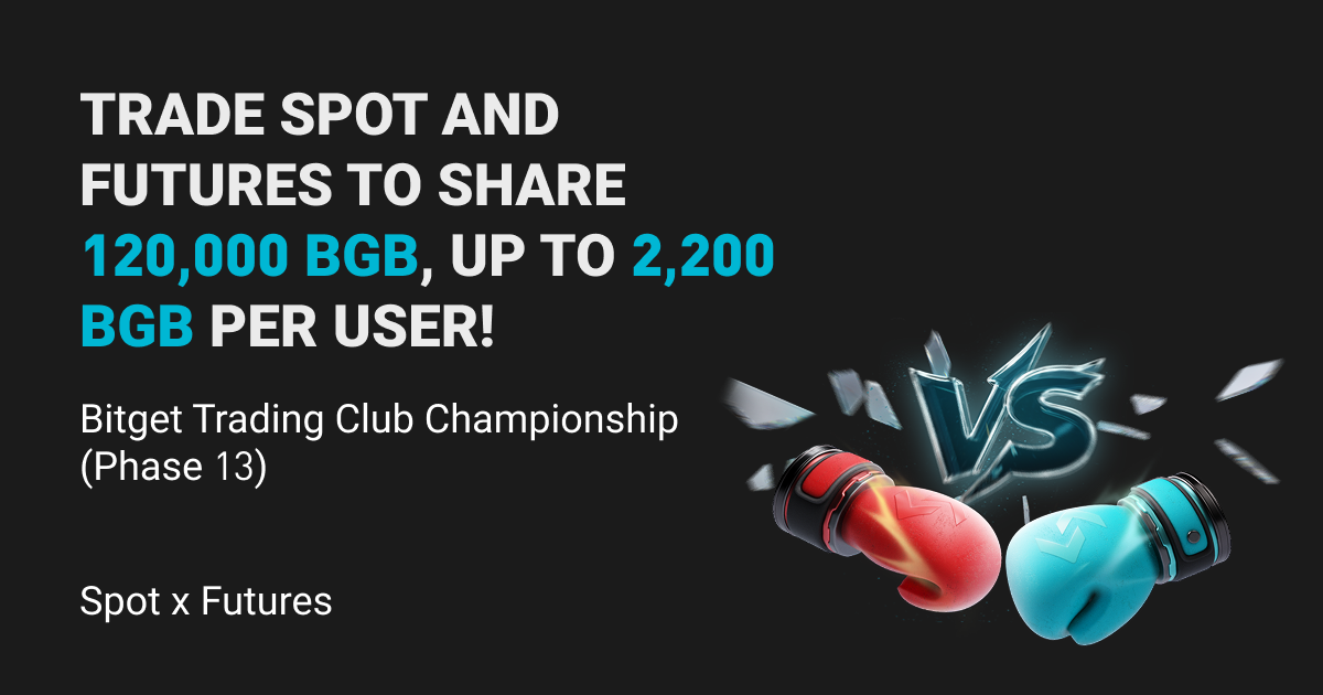 Bitget Trading Club Championship (Phase 13)—Trade spot and futures to share 120,000 BGB, up to 2200 BGB per user! image 0