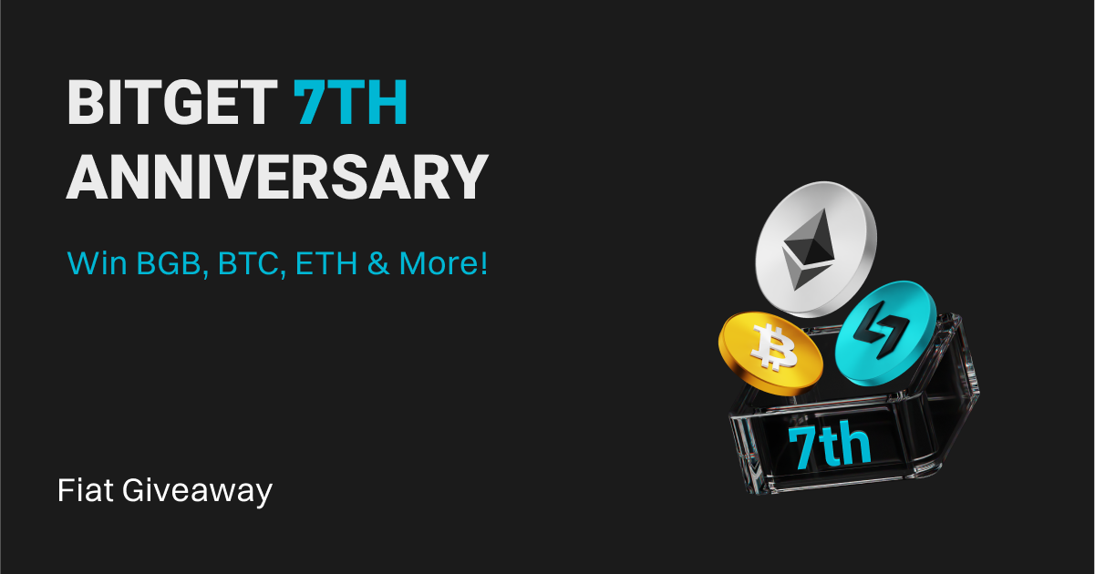 Bitget 7th Anniversary: Fiat Biggest Giveaway！ image 0