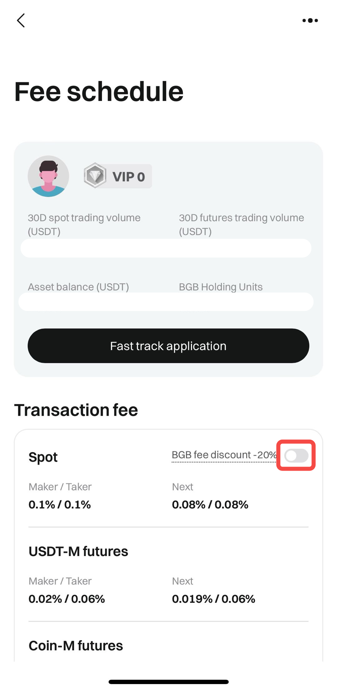 Guide de l'utilisateur Bitget – Déduction des frais en BGB image 4