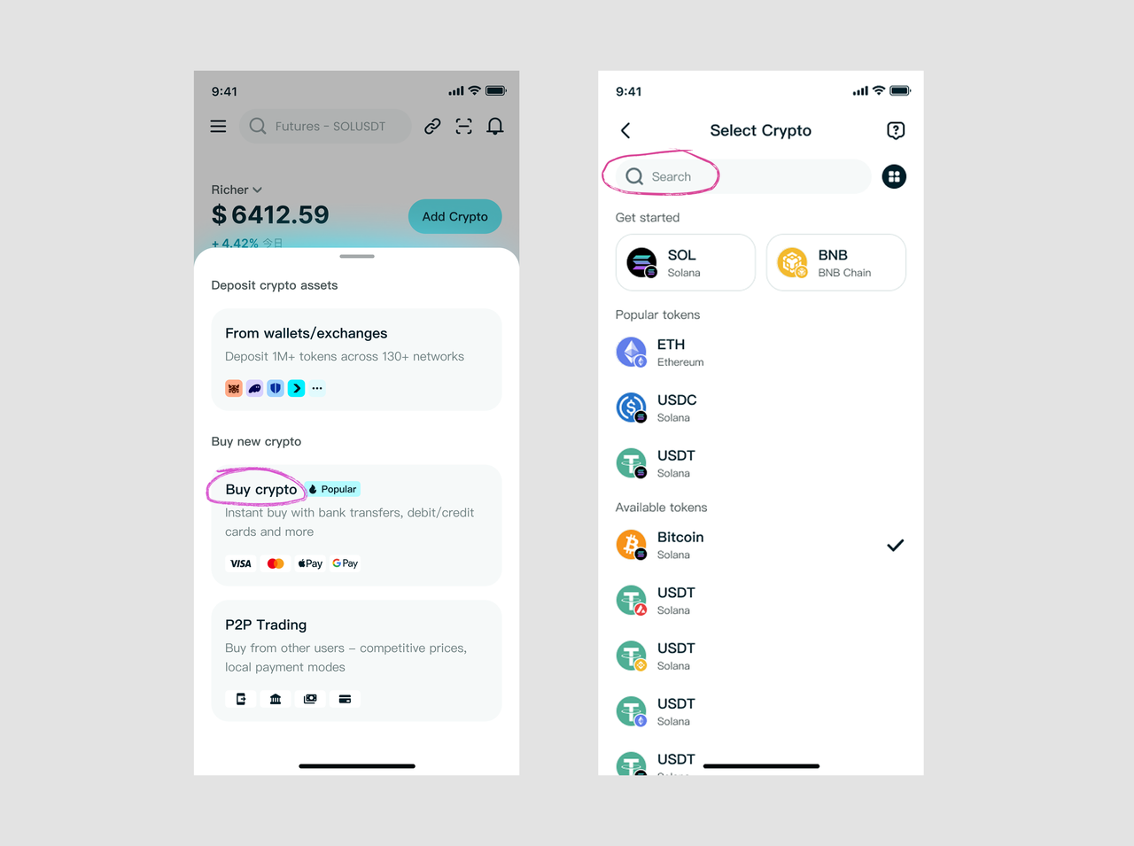 How to Buy USDC via Bitget Wallet via Mercuryo with 0% Fees image 1