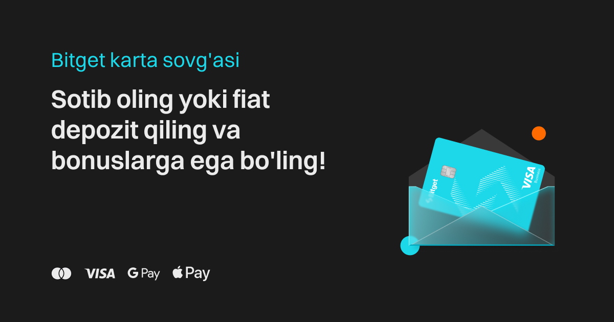 Bitget karta sovg'asi: Sotib oling yoki fiat depozit qiling va bonuslarga ega bo'ling! image 0