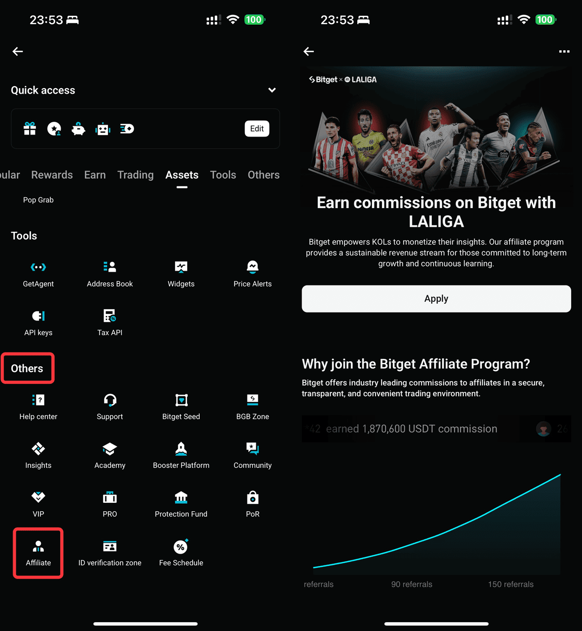 How to apply to become a Bitget affiliate?