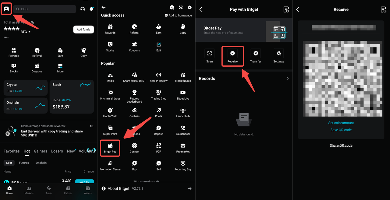How to Receive Cryptocurrency with Bitget Pay?