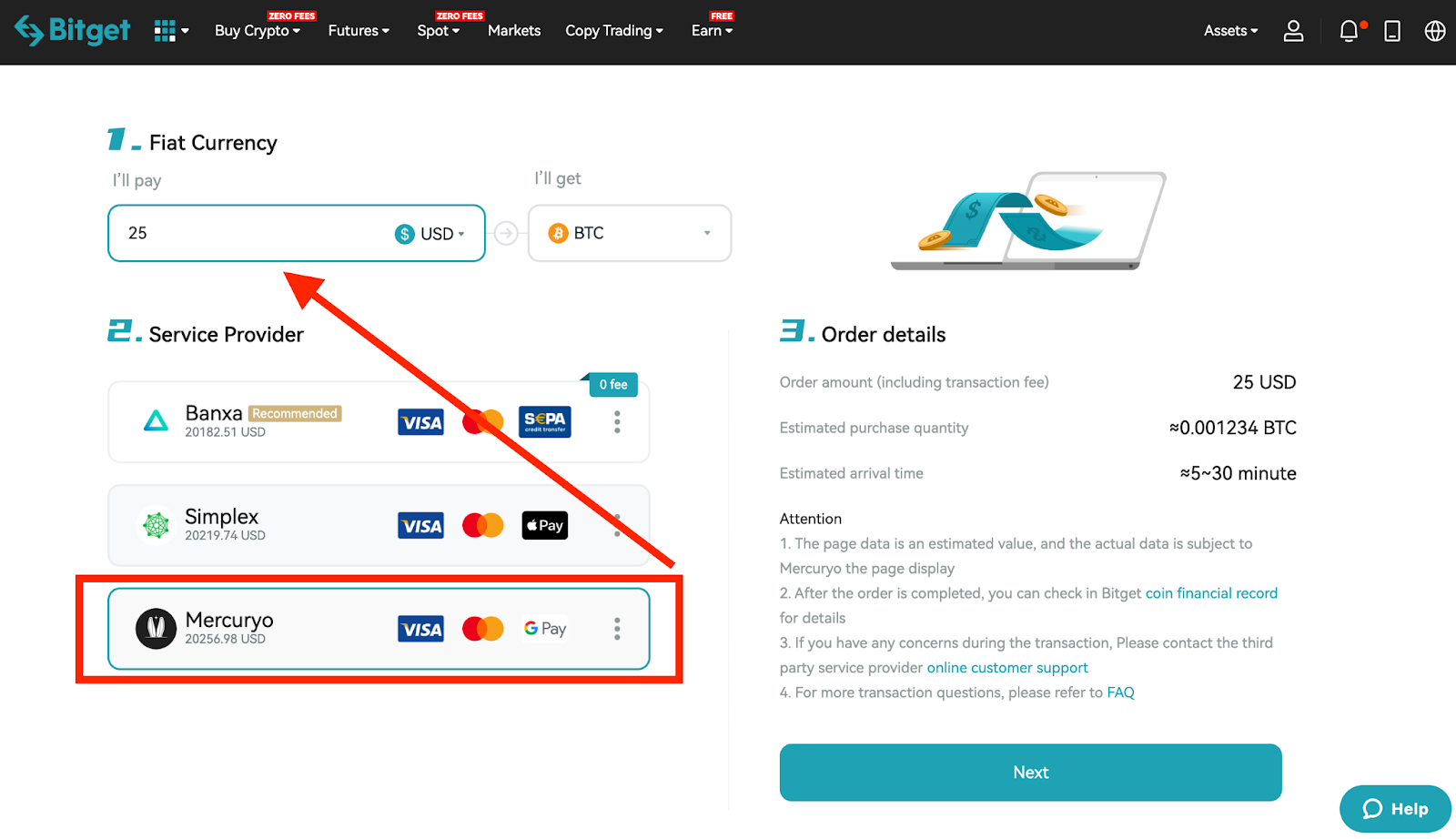 How to Use Mercuryo to Buy Crypto image 1