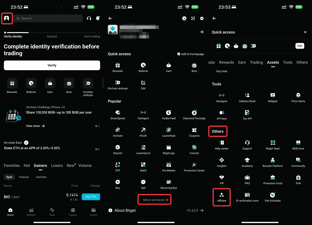 How to apply to become a Bitget affiliate?