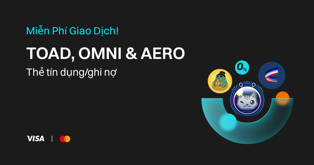 Mua TOAD, OMNI & AERO bằng thẻ tín dụng/thẻ ghi nợ miễn phí image 0