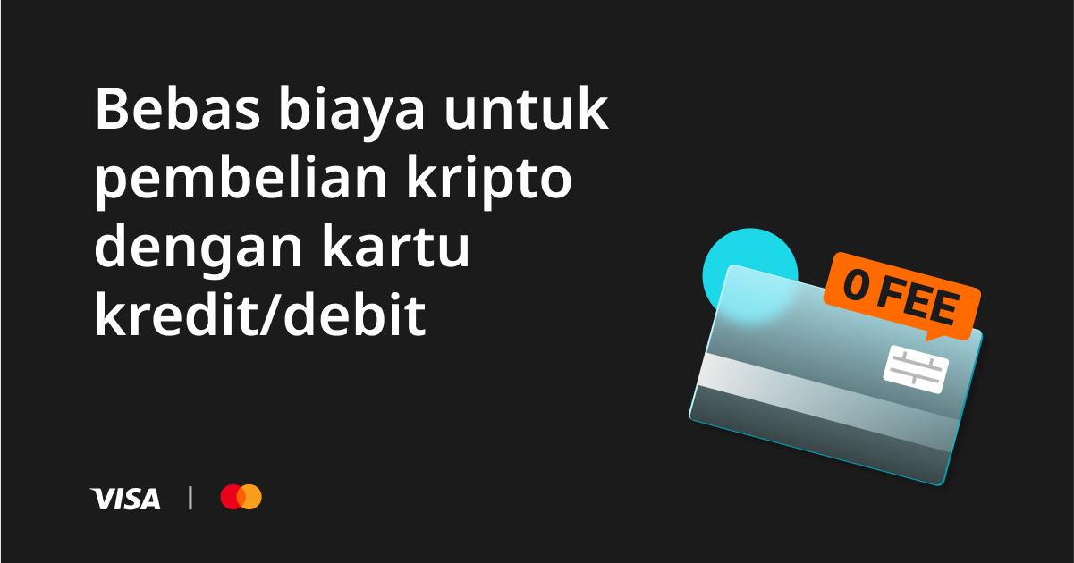 Penawaran 2 minggu: Bebas biaya untuk pembelian kripto dengan kartu kredit/debit image 0