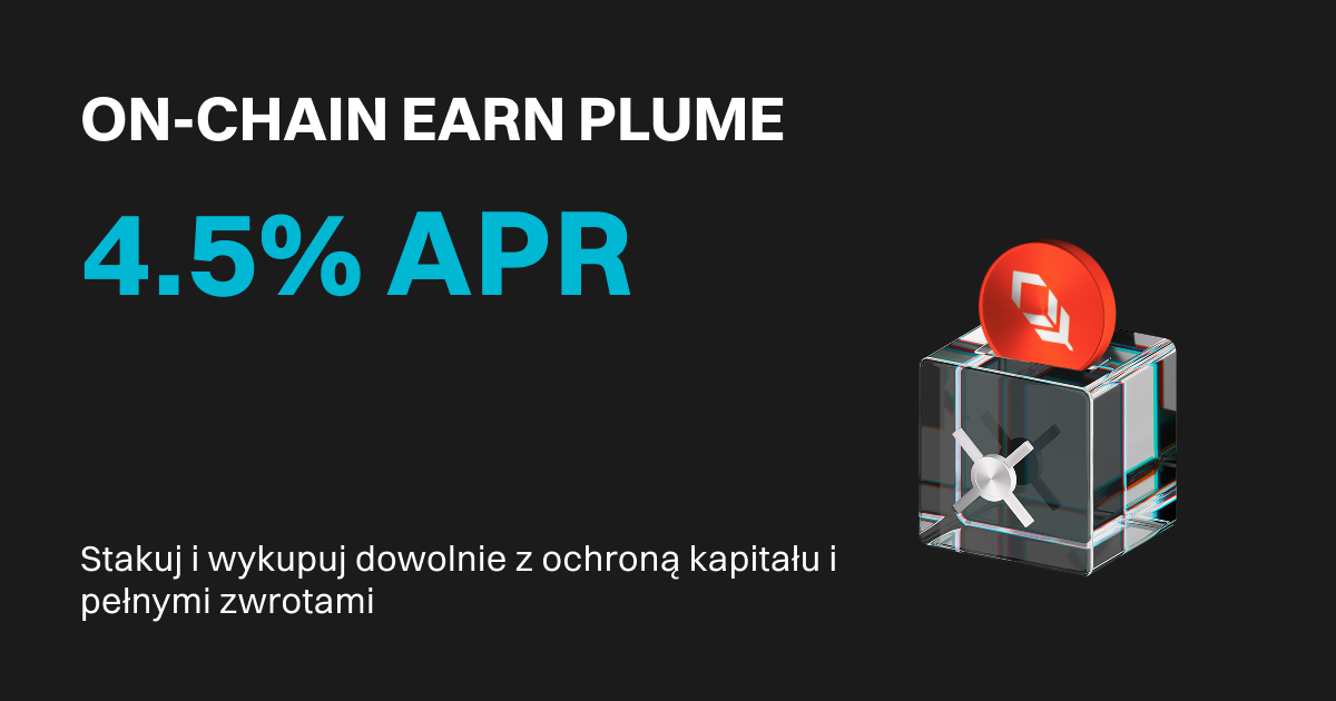 Bitget uruchamia On-chain Earn PLUME z 4.5% APR image 0