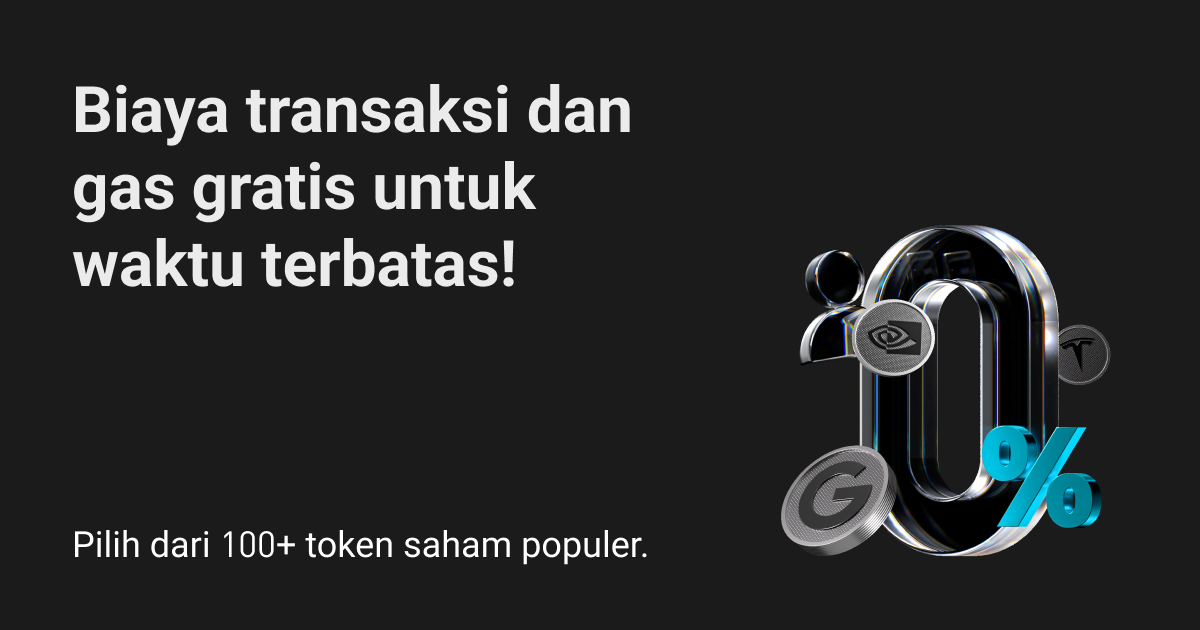 Perdagangan token saham tanpa biaya di Bitget kini tersedia untuk waktu terbatas! image 0
