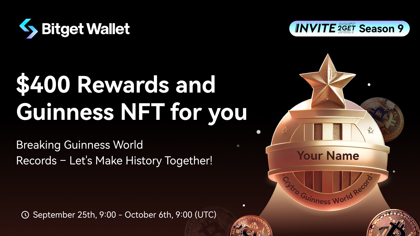 【Invite2Get】Craft History Together with $400 Rewards Each & Rare Guinness NFT!