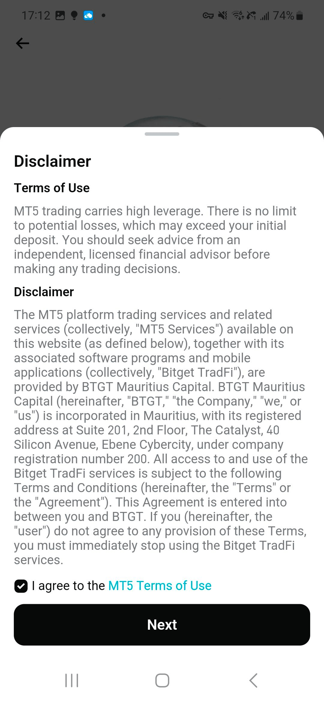 Comment créer un compte Bitget MT5 ? image 0