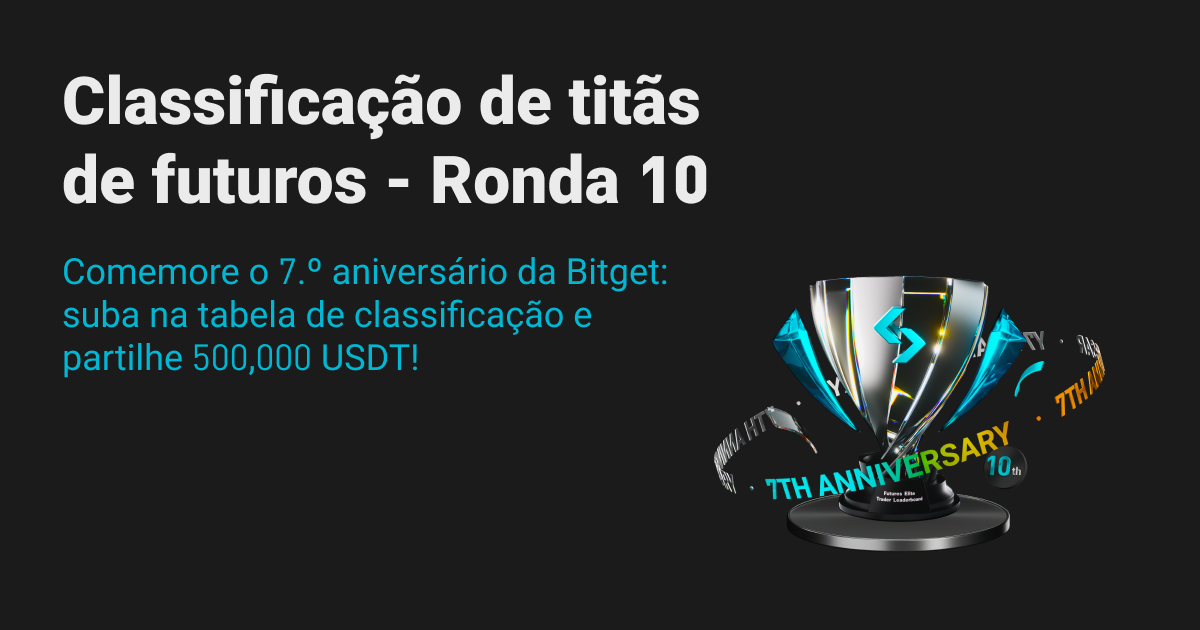A Classificação de titãs de futuros está de volta: ronda 10! Comemore o 7.º aniversário da Bitget: suba na tabela de classificação e partilhe 500,000 USDT! image 0