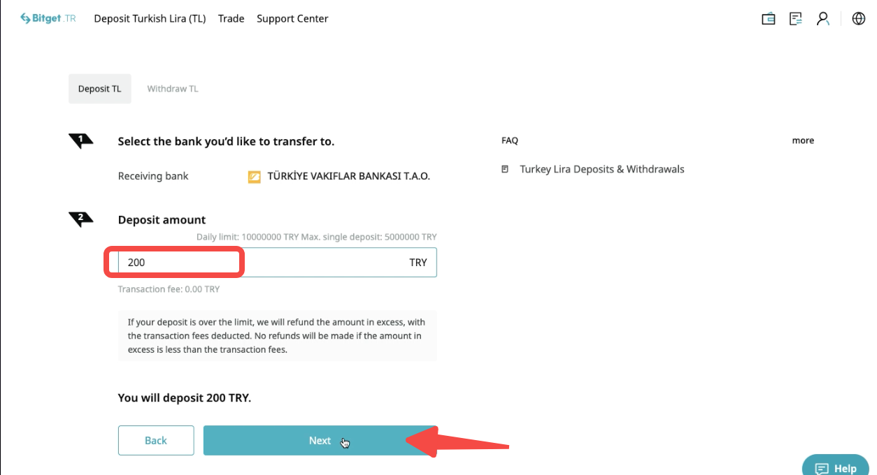 How to Buy Crypto with TRY (Turkish Lira) on Bitget Turkey | Full Guide image 5