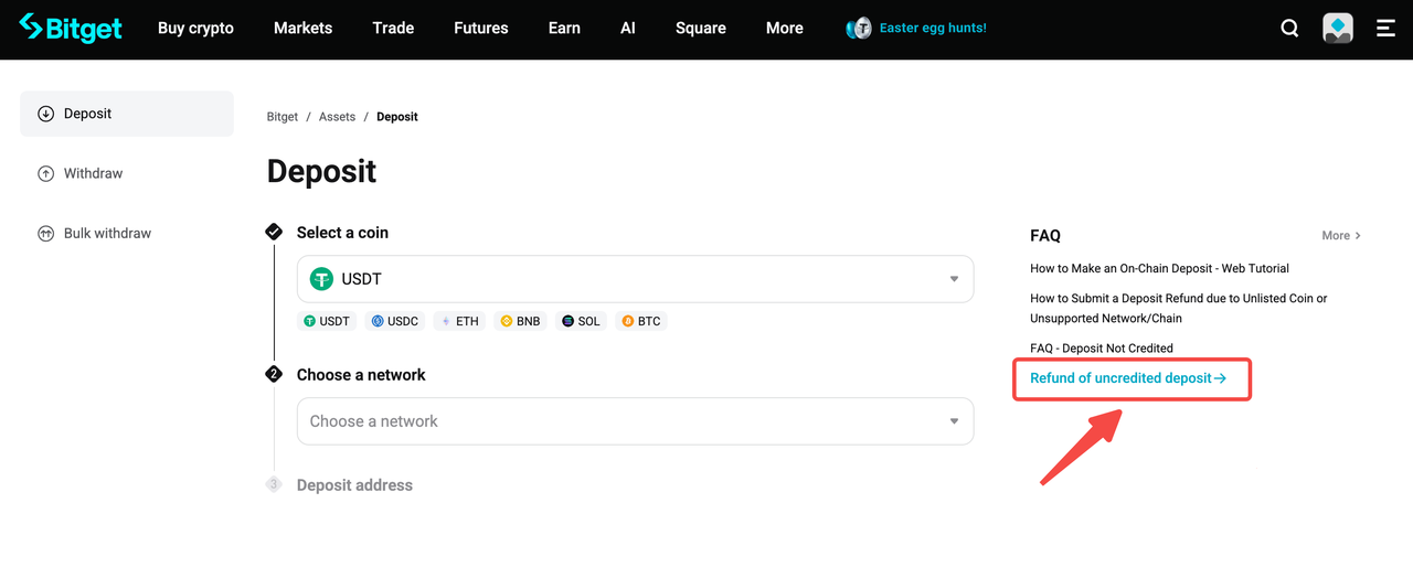 How to Request a Refund of Uncredited Deposit