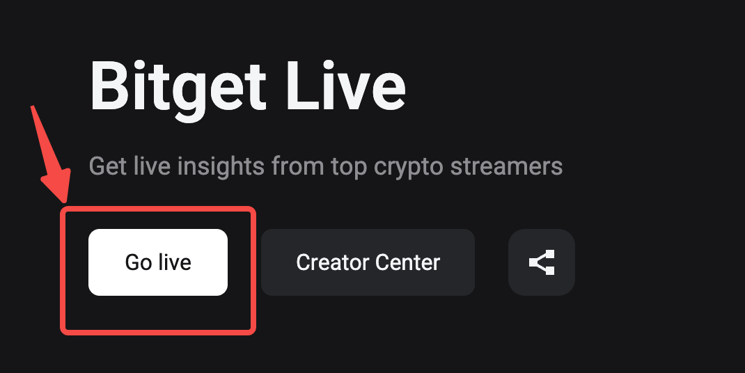 How to Go Live on Bitget?
