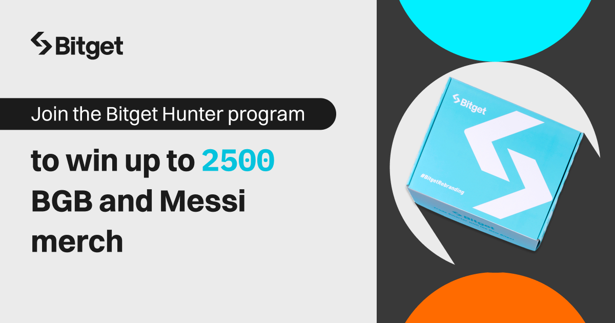 Join the Bitget Hunter program to win up to 2500 BGB and Messi merch image 0