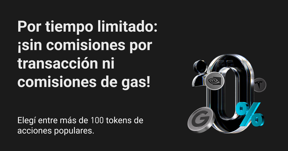 ¡Llegó el trading de tokens de acciones sin comisiones en Bitget, por tiempo limitado! image 0