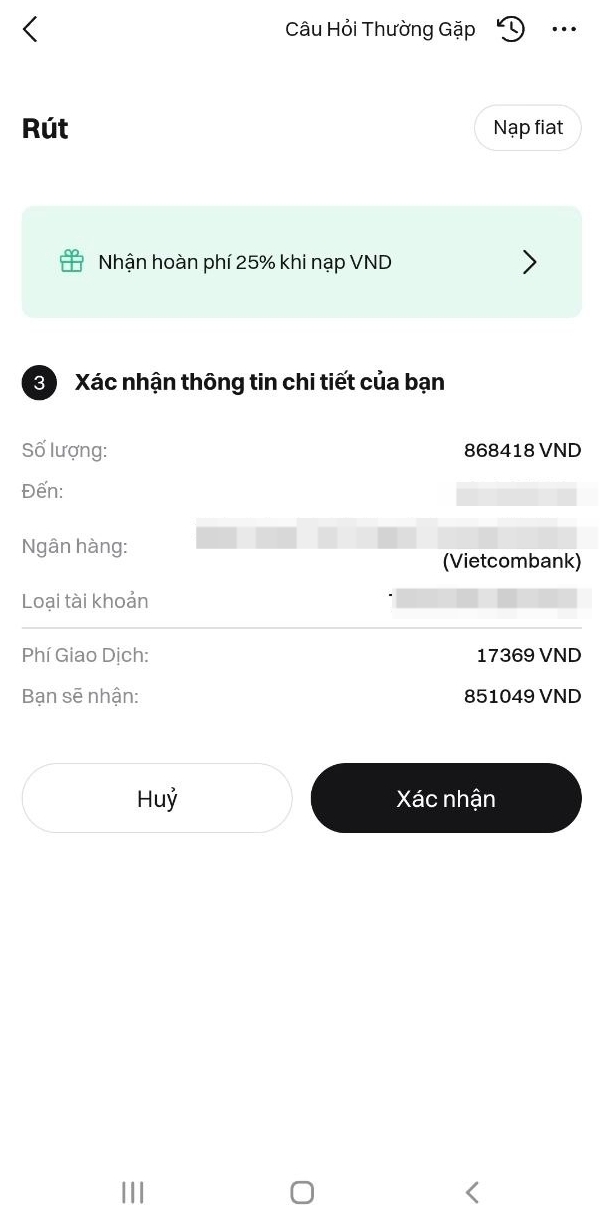 Hướng dẫn cách mua/bán nhanh tiền điện tử bằng VND thông qua chuyển đổi fiat image 6