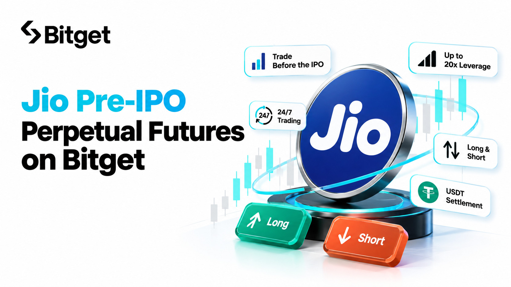 What Are Jio Pre-IPO Perpetual Futures? Leverage, Fees, and How to Trade on Bitget image 1