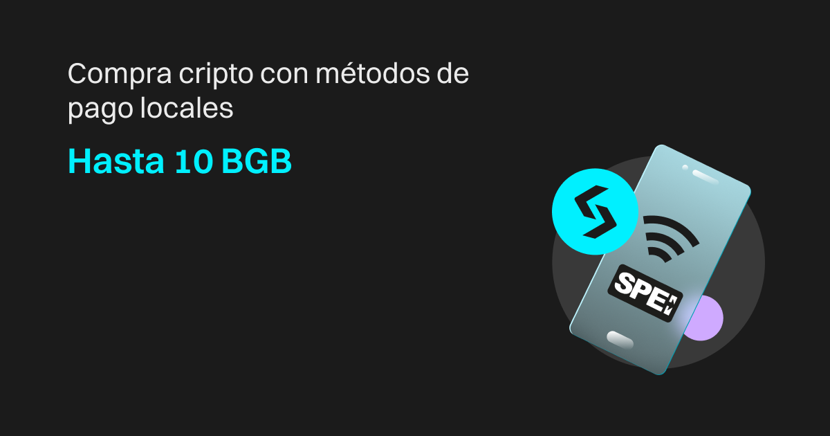 Hasta 10 BGB: Compra cripto con métodos de pago locales image 0