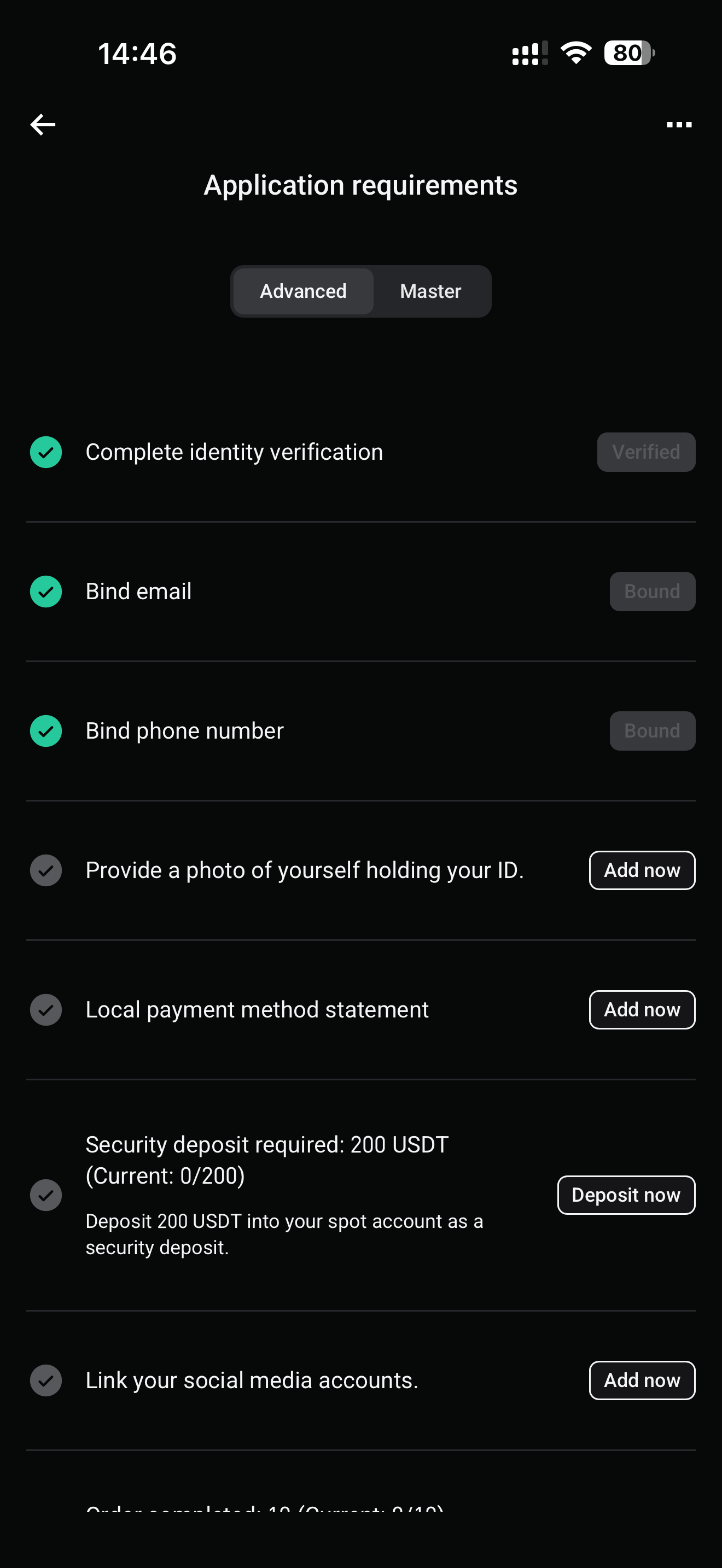 Hướng dẫn cách đăng ký làm thương nhân P2P trên Bitget – Ứng dụng di động