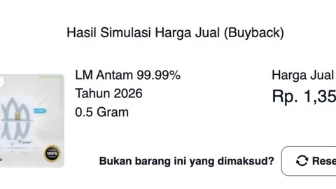 Harga Buyback Emas Antam Hari Ini, Jumat 15 Mei 2026
