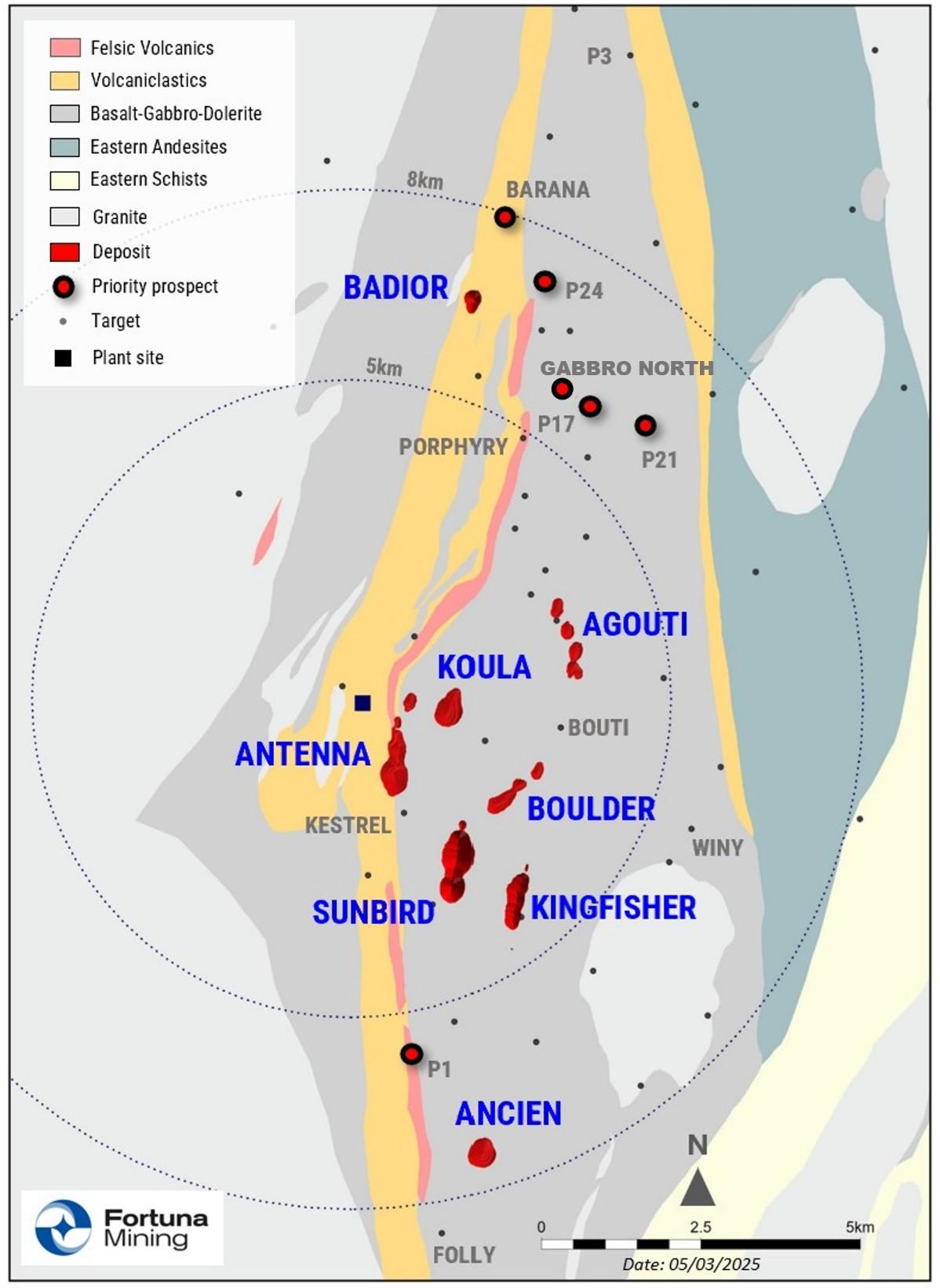 Fortuna Extends High Grade Gold Mineralization at Sunbird, Including 6.1 g/t Au over 18.9 meters, Seguela Mine, Cote d'Ivoire