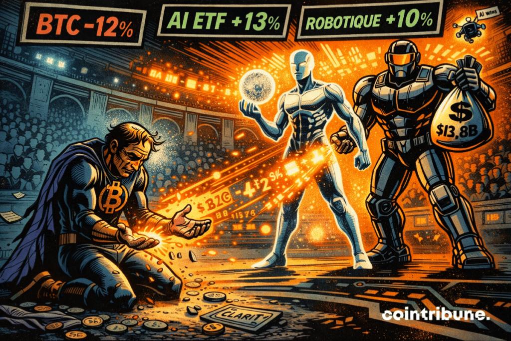 Cripto luta para competir com o impulso da IA e da robótica