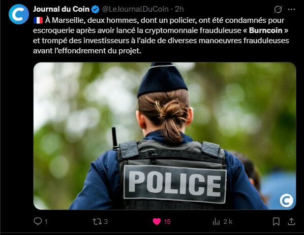 Crypto : Le projet Burncoin part en fumée, la justice française condamne les créateurs image 1