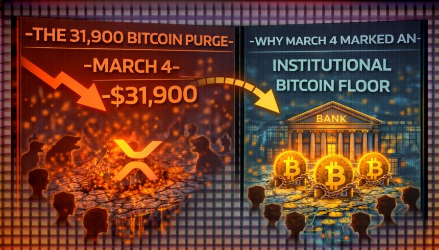 The 31,900 Bitcoin Purge: Why March 4 Marked An Institutional Bitcoin Floor