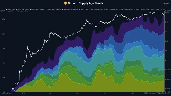 Bitcoin Long-Term Holders Retain Supply as Market Matures