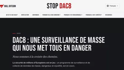 Bull Bitcoin saisit le Conseil d’État pour faire annuler DAC8 et limiter la collecte de données des détenteurs de cryptomonnaies