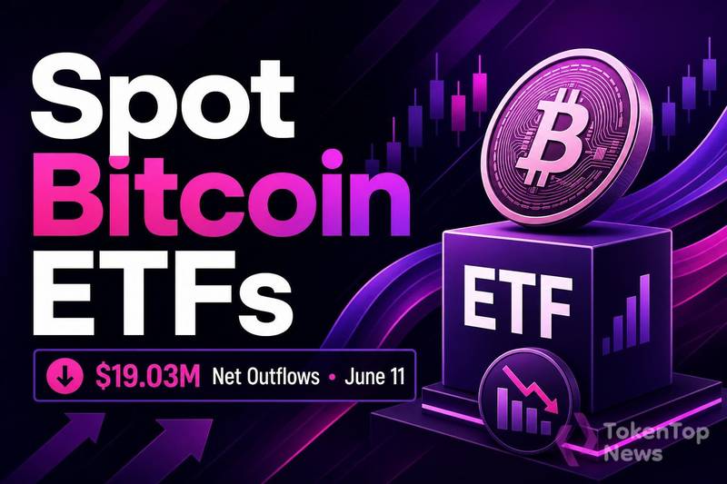 Spot Bitcoin ETFs recorded $19.03 million in net outflows on June 11. This analysis outlines the flow breakdown, key drivers, and what the shift could mean for Bitcoin market sentiment.